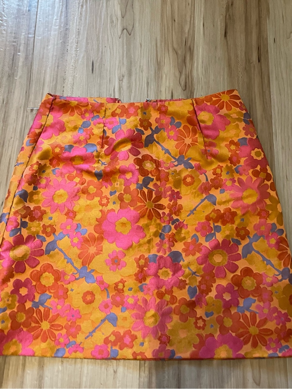 ANTHROPLOGIE Floral Pink and Orange Women's Skirt/ HUTCH